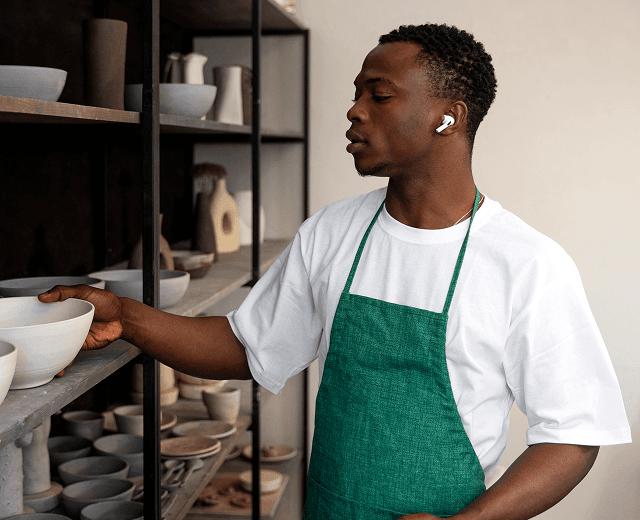 Person in contemplation