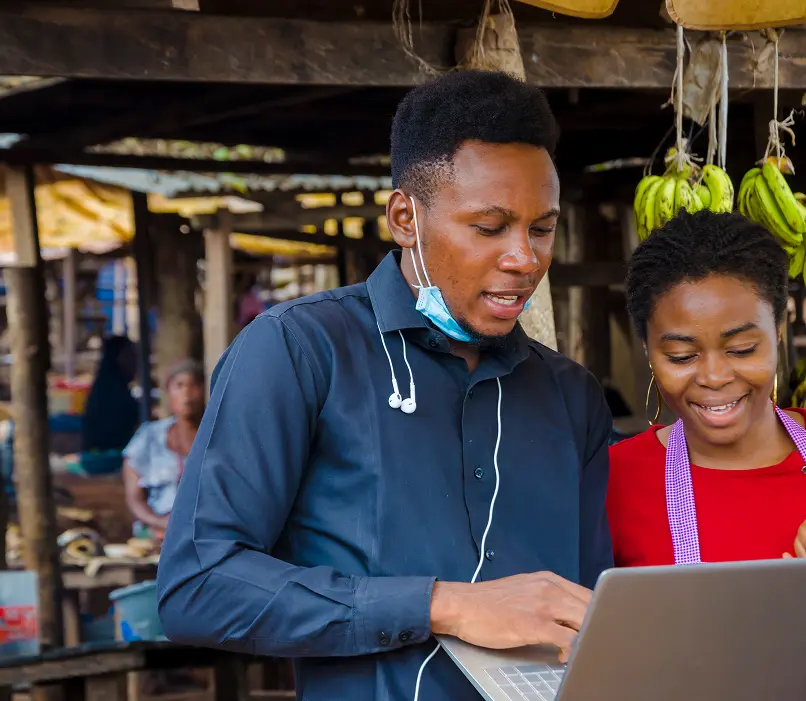 Happy senior couples